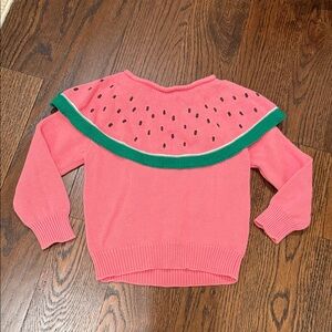 Pink and Green Watermelon Sweater